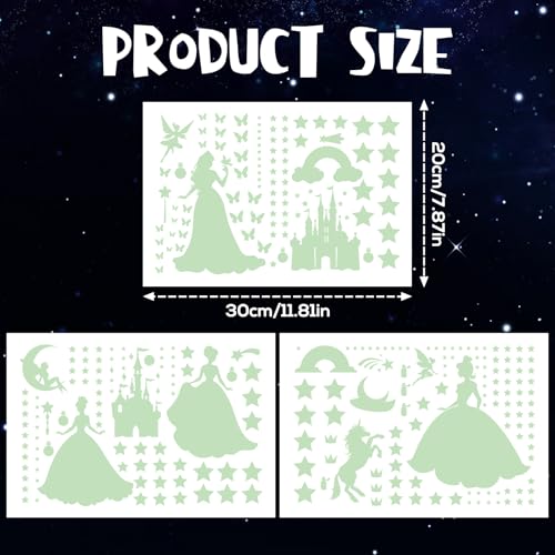 Vinilos Decorativos con Estrellas Luminiscentes Wxiben 3 Pzs miniatura 3