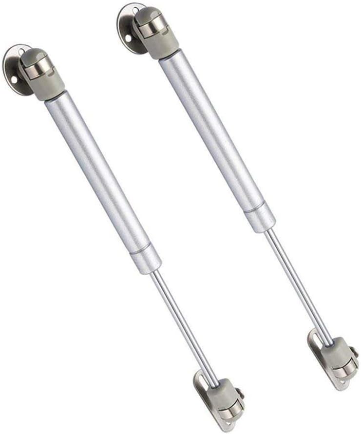 ECOSWAY2 Pcs 80N-300N Heavy Duty Gas Springs Furniture Cabinet Door Lid Lift Pneumatic Straight Rod Supports,Safety Open Fixed Support Hydraulic Rod Gas Spring Stay Strut