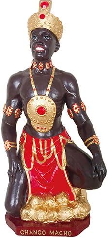 Miniatura 2 de Estatua de Santo Orisha Shango Estatua de Orisha Chango Estatua africana (12 pulgadas)
