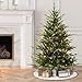 4.5' Pre-Lit Classic Fir Artificial Christmas Tree with 1166 Memory Wire Tips and a Sure-Lit Pole