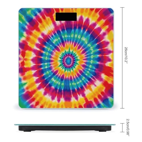 Báscula de Baño Digital con Diseño Tie Dye 400lb miniatura 2