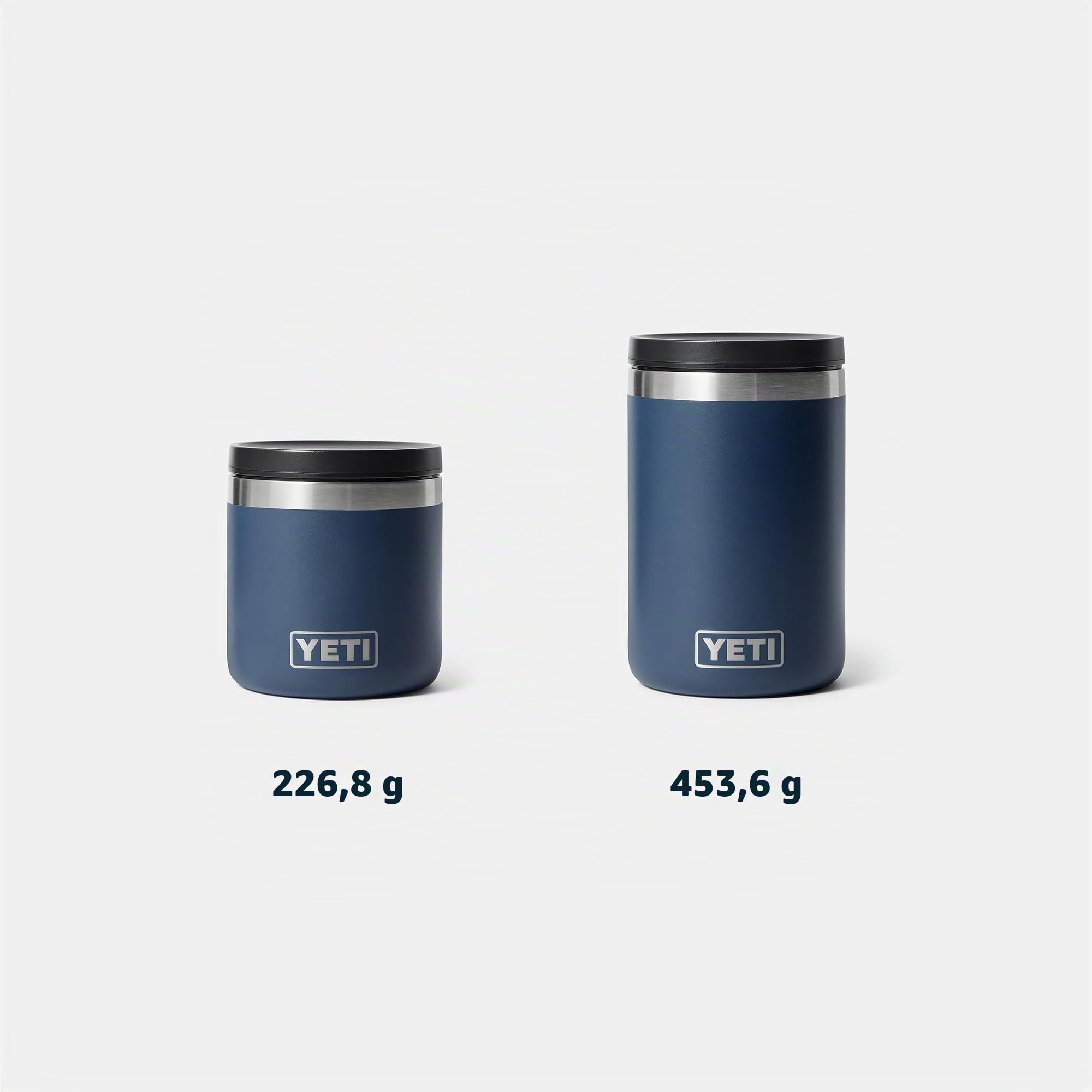 YETI Rambler Food Jar, Stainless Steel Double-wall Vacuum Insulated Container, Leakproof MagVent Lid, Durable & Dishwasher Safe Meal Jar for Travel or Office, Navy, 16 oz (473 ml)