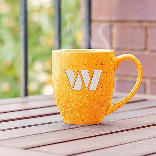 Image of Rico Industries NFL Football 16 oz Team Color Laser Engraved Speckled Ceramic Coffee Mug