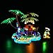 JANWAALY LED Lighting Kit Compatible with Lego Ray The Castaway 40566 Building Kit - Lights Only - Decoration LED Light Kit Without Building Block Model (Basic Version) (Basic Version)