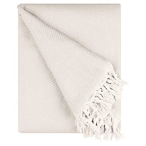 BOHORIA® Premium Tagesdecke Tulum | 100% Baumwolle | Extra-groß 170 x 230 cm | Baumwolldecke als Bett-Überwurf, Couch-Überwurf, Sofa-Decke mit...