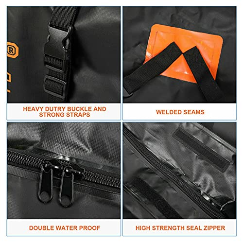 Dakkoffer, opvouwbare dakkoffer, opbergbox, draagbare dakkoffers, waterdicht, dakbagagedrager, tas, grote capaciteit, Oxford-stof, voor reizen en bagagetransport, auto's, bestelwagens - Image 6