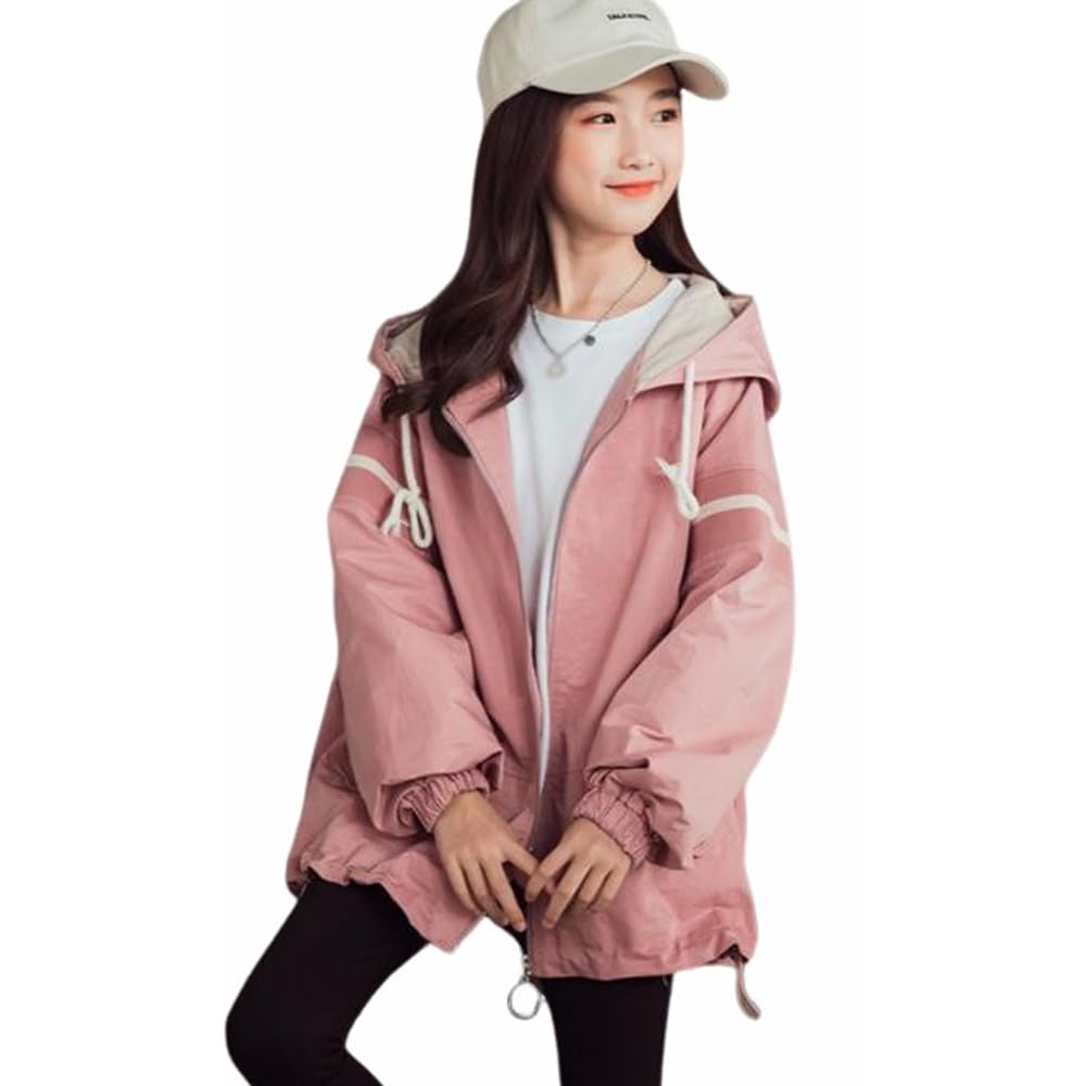 Amazon.co.jp: スプリングコート 女の子 薄手 マウンテンパーカー 