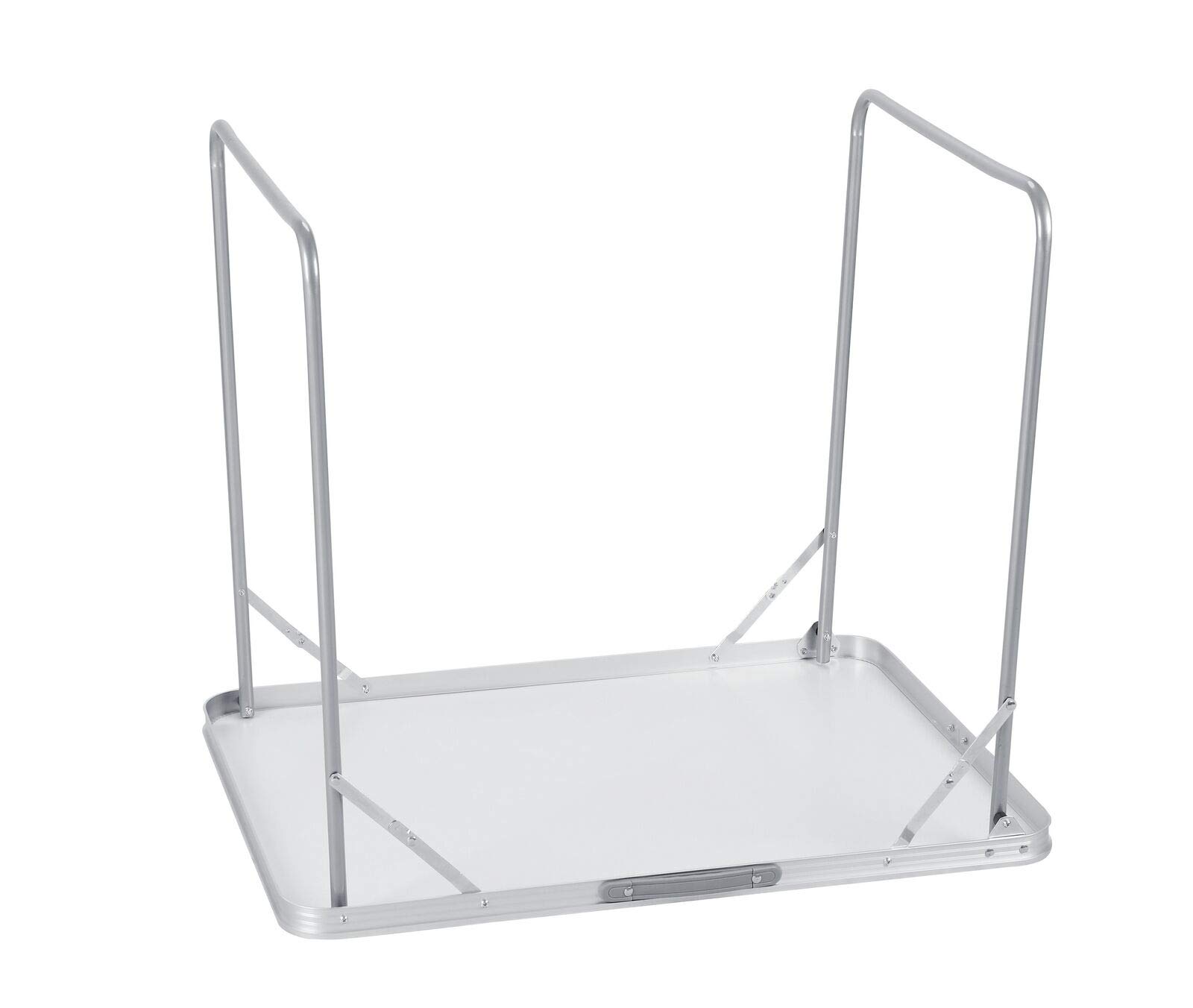 Lucn Table de camping portable en aluminium, table pliante pour intérieur et extérieur, table de jardin robuste pour barbecue, pique-nique, fête, capacité de charge 15 kg, longueur 80 cm