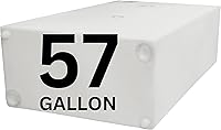 Ameri-Kart 57 Gallon RV Fresh Water Tank - BPA-Free Potable Cube Storage for RVs, Campers, Trailers - 43x25x13" Made in USA (WT-5553)