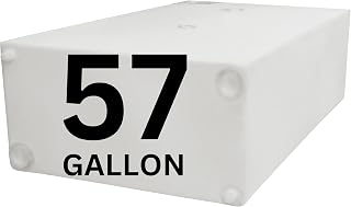 Ameri-Kart 57 Gallon RV Fresh Water Tank - BPA-Free Potable Cube Storage for RVs, Campers, Trailers - 43x25x13" Made in USA (WT-5553)