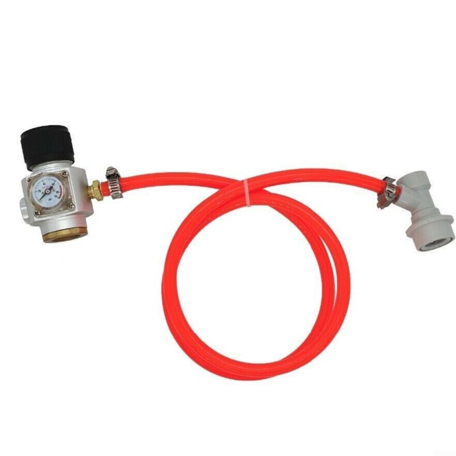 Home Brewing Regulator Set 0-90 PSI, für Edelstahl Barb Flaschen und Cornelius Fässer, Leck-Kohlensäure mit Schlauch (A)