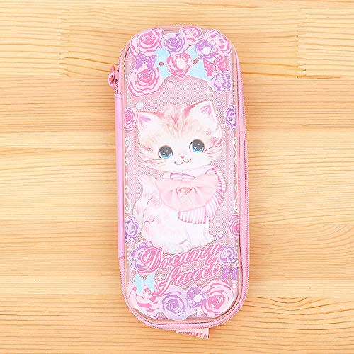 Preisvergleich Produktbild Federmäppchen Große Kapazität Bleistiftbeutel Halter Make-up Tasche Schreibwaren Aufbewahrungsorganisator mit Griff für Schüler Middle High School Supplies, rosa Piazza Bleistiftbeutel