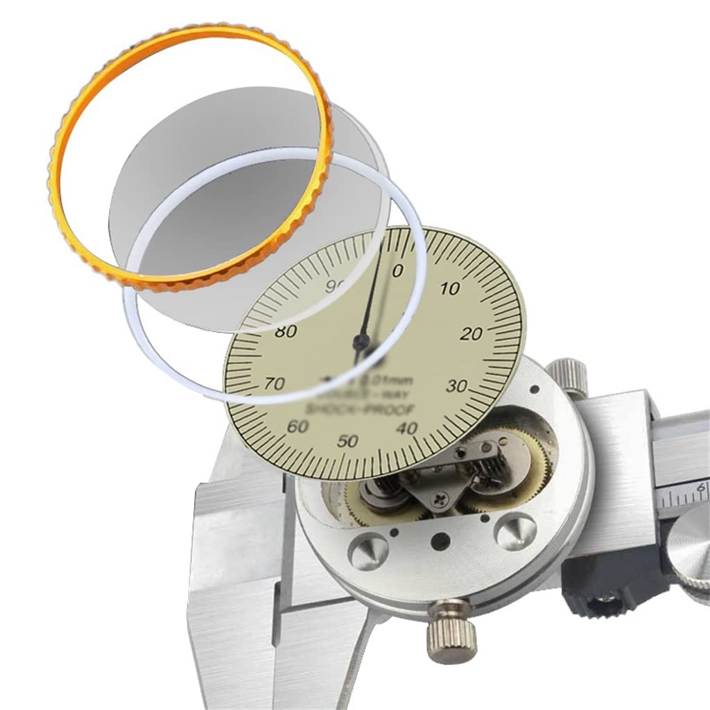 Calibrador de Esfera de Metal bidireccional 0.01 Calibrador a Vernier de Acero Inoxidable de Alta resolución Herramienta de medición de diámetro de Profundidad (A, 200 mm) (A 150 mm)