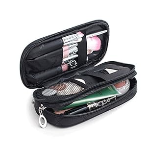 MLMSY Make-up Tasche Schwarz mit Spiegel