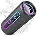 Bluetooth Lautsprecher mit Licht, 25W Musikbox Bluetooth 5.4 mit Dualen Bass-Treibern, 24H Akku Boxen, TWS Koppelbar Stereo Sound, IPX7 Wasserdicht, Tragbarer Speaker für Party Reisen Outdoor, TF/AUX
