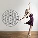 Produktbild 2019 neue gold aufkleber yoga vinyl wandtattoo wohnzimmer dekoration religion wandaufkleber wasserdichte tapete abnehmbare wandbild weiß m 30 cm x 30 cm