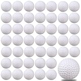 Kofull Golf Practice Ball, Hollow Golf Plastic Ball for Indoor Training -Pack of 50pcs (4 Colors Available)(White) ...