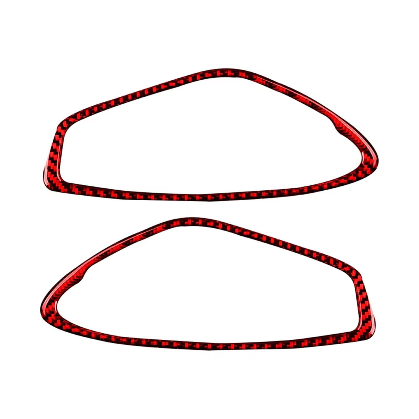 HMNMXQ Cover Trim Car Interior for Chevrolet for Camaro 2017 2018 2019 2020 2021 2022 Carbon Fiber Interior Door Handle Decorative Sticker Trim Cover Frame Accessories Cover Trim(Red Carbon Fiber)