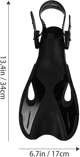 Miniatura 2 de VANZACK Aletas de natación cortas ajustables para TPR Open Toe Snorkeling Aletas Cómodo Entrenamiento Natación Regazo para