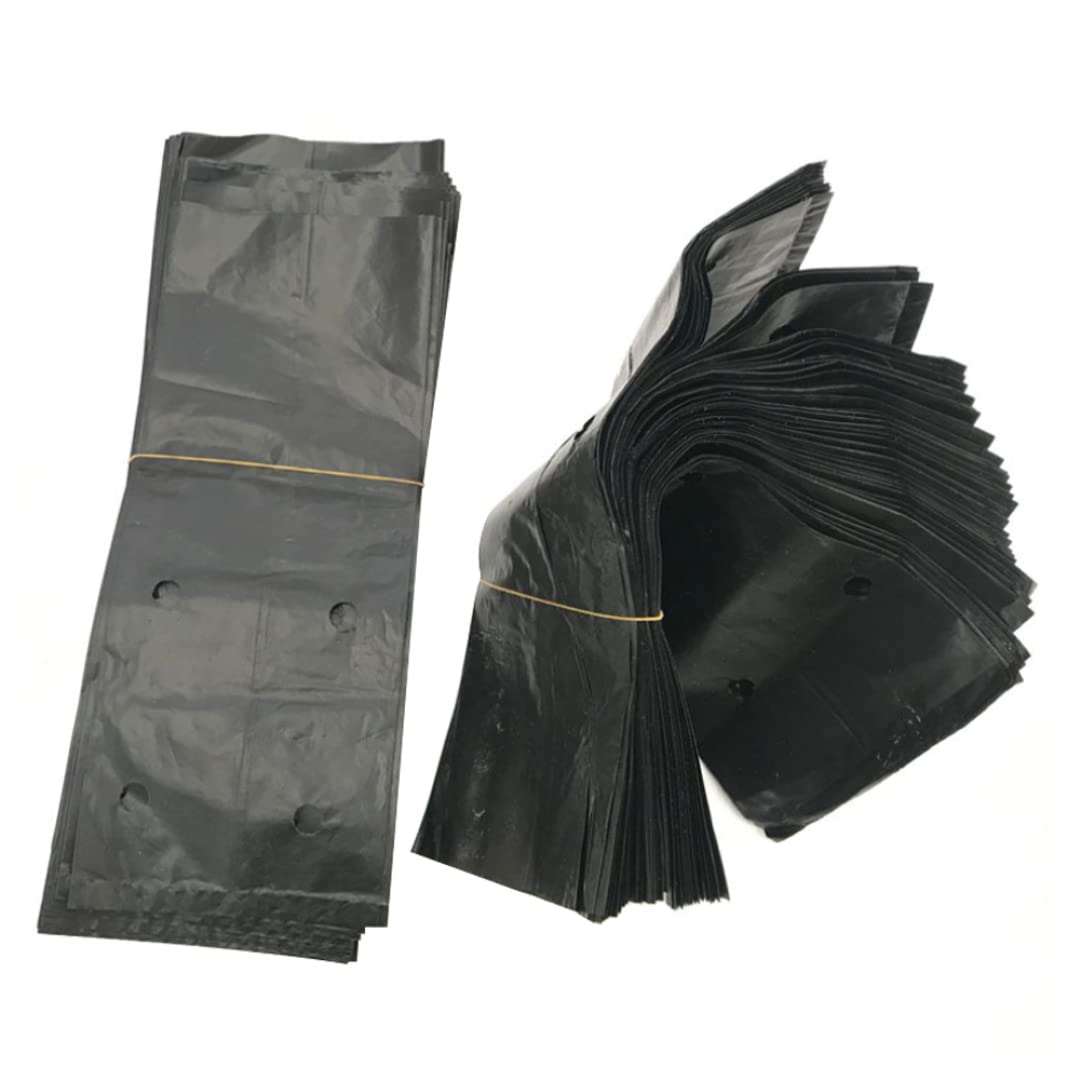 CNAFGBGG Seedling Bag Plastic Nursery Bag Plant Grow Tree Planting for Plant Growth 200PCS 7 * 15cm.