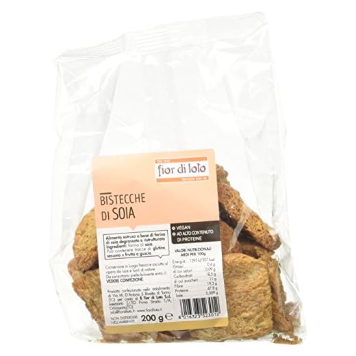 Fior di Loto Bistecche di Soia - 4 pezzi da 200 g [800 g]