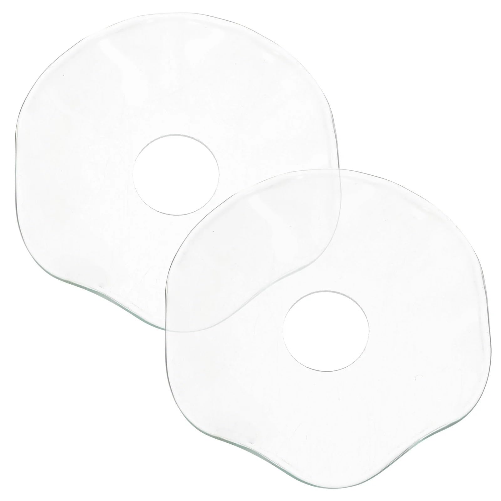 Candle Drip Protectors 4-Pack Fluted Glass Wax Drip Catchers, Decorative Protectors for Taper Candles