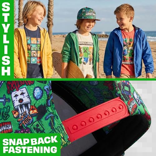Image of Get Trend Pokemon | Minecraft | Fortnite | Super Mario Kids Baseball Cap, Sunglasses Set UV Protection, Gamer Gifts for Boys