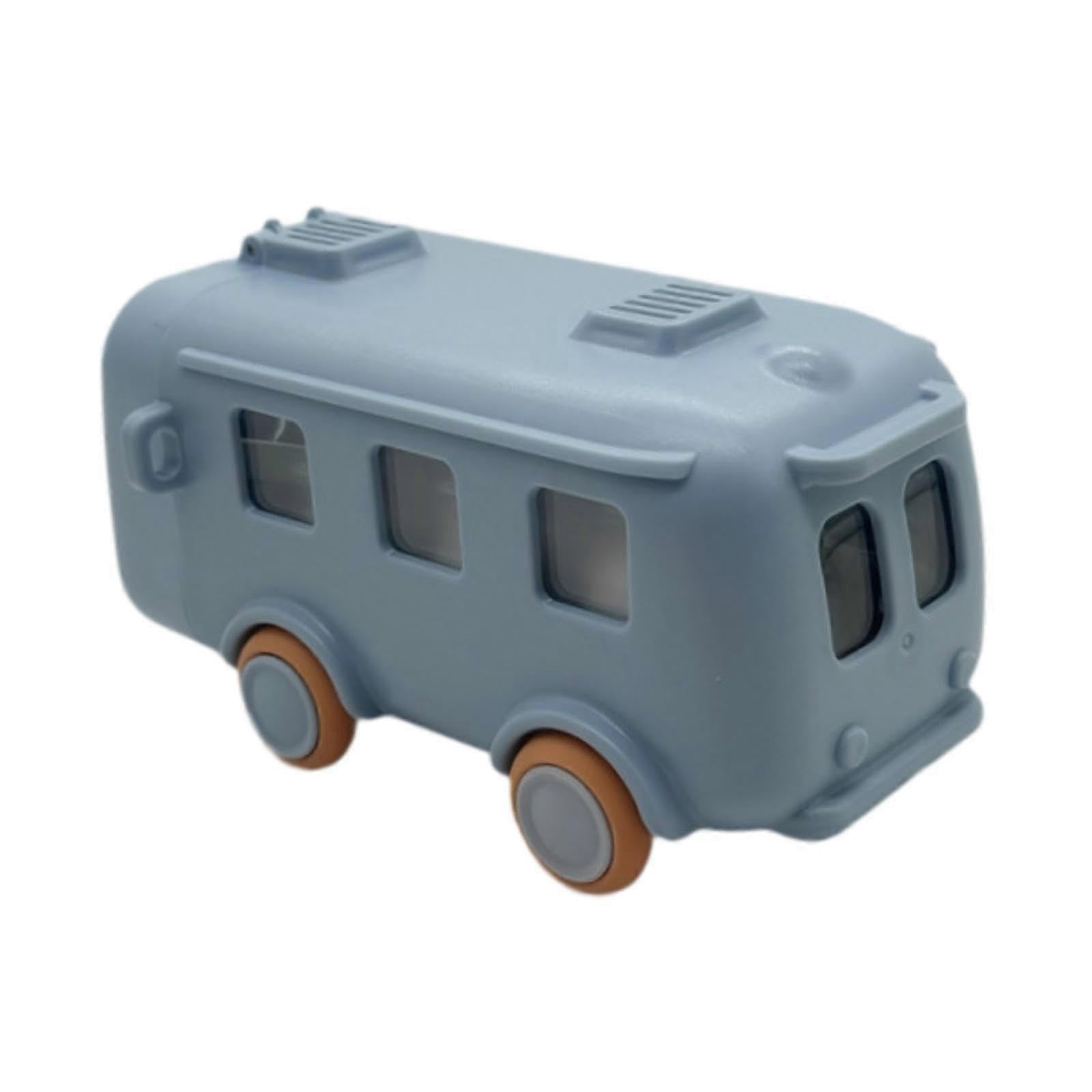 JOYHAPPST Kids Bus Water Bottle 500ml Capacity Reusable Portable Water Drinking Bottle Blue