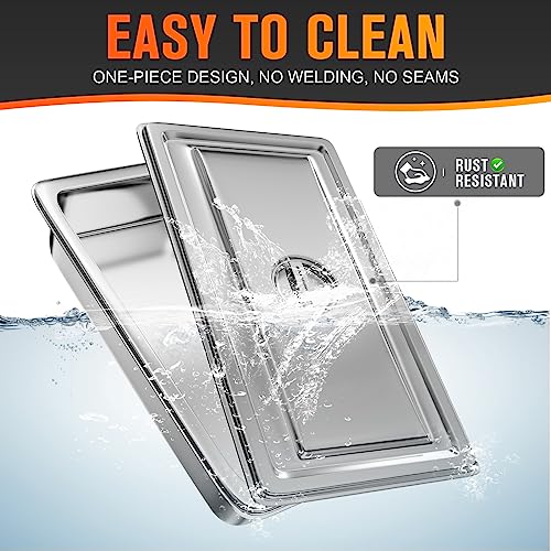 Hlhgirl 15161 Hotel Pan, Full Size Steam Table Pan 4 Inch Deep Stainless Steam Table Pan thumb #1