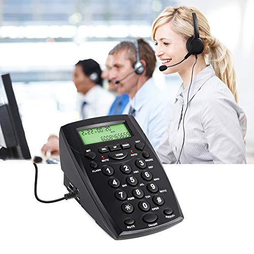 Call Center Telephone With Headset, Mcheeta Phone With Noise Cancellation Headset And Dialpad #TOP4