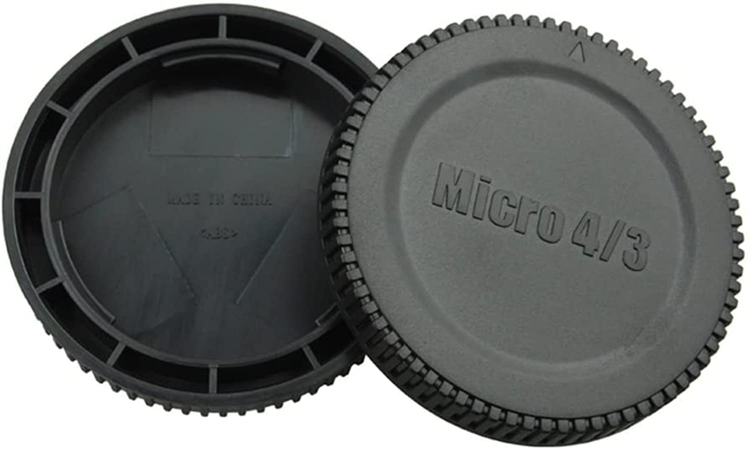 Rear Lens Cap & Body Cap Cover for Olympus E-M10 Mark III E-M5 Mark II E-M1 Mark II E-PL8 E-PL7 E-P5 Pen-F DMC-G7 DMC-G8 DMC-GH5 DMC-GX85 DMC-G85 DMC-GF9 Fit for M 4/3 Mount (For OLYMPUS M4/3 Mount)