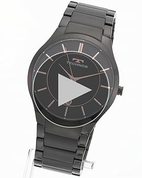 Amazon.co.jp: [テクノス] 腕時計 デイト T9C14BB メンズ