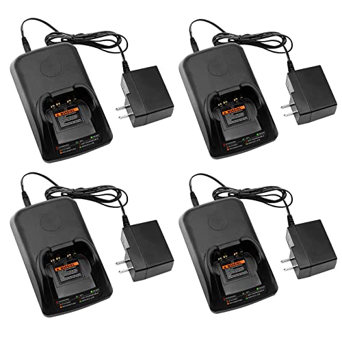 (4PCS) WPLN4232 Charger WPLN4232A [2025 New Version] for Motorola APX 6000 APX 6000xe APX 7000 APX 7000xe APX 8000 APX 8000xe NNTN7038 NNTN7038A NNTN7038B PMNN4486A PMPN4174A PMPN4174 Charger