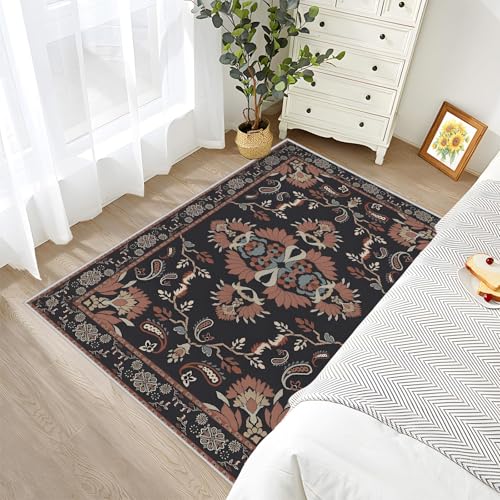 Tapis grand format lavable pour salon sans risque de glisse - 5