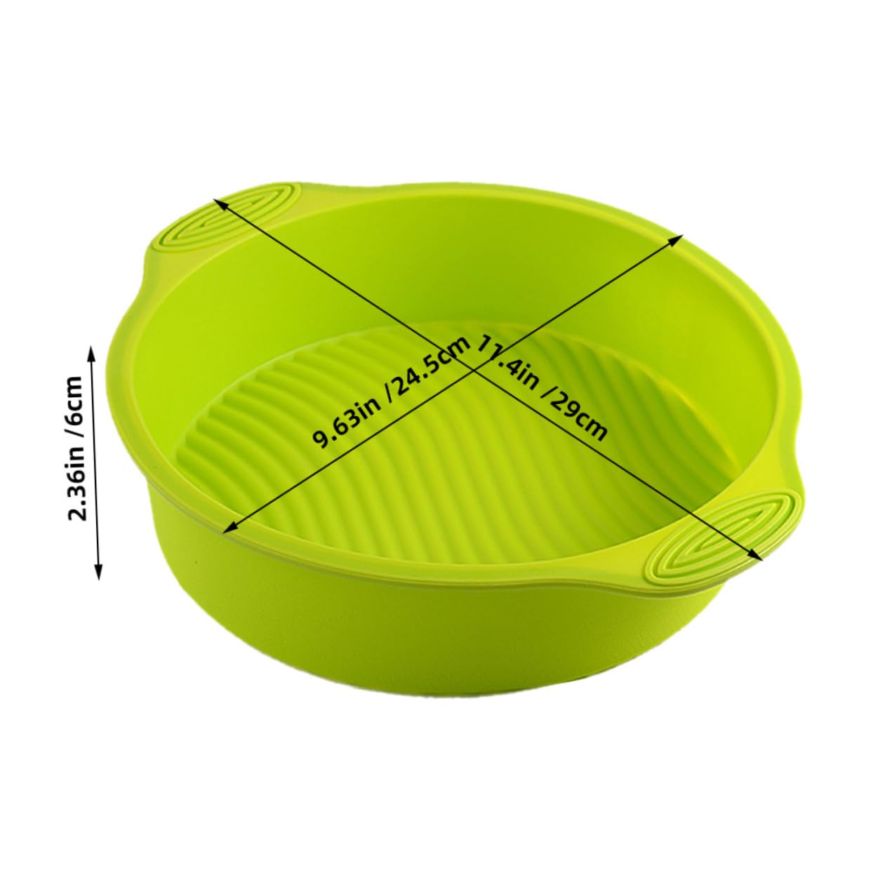 Cabilock Silicone Round Cake Pan: 10 Inch Food Grade Baking Mold For Muffin And Desert - Non-stick Silicone Tray For Family Baking And Gatherings