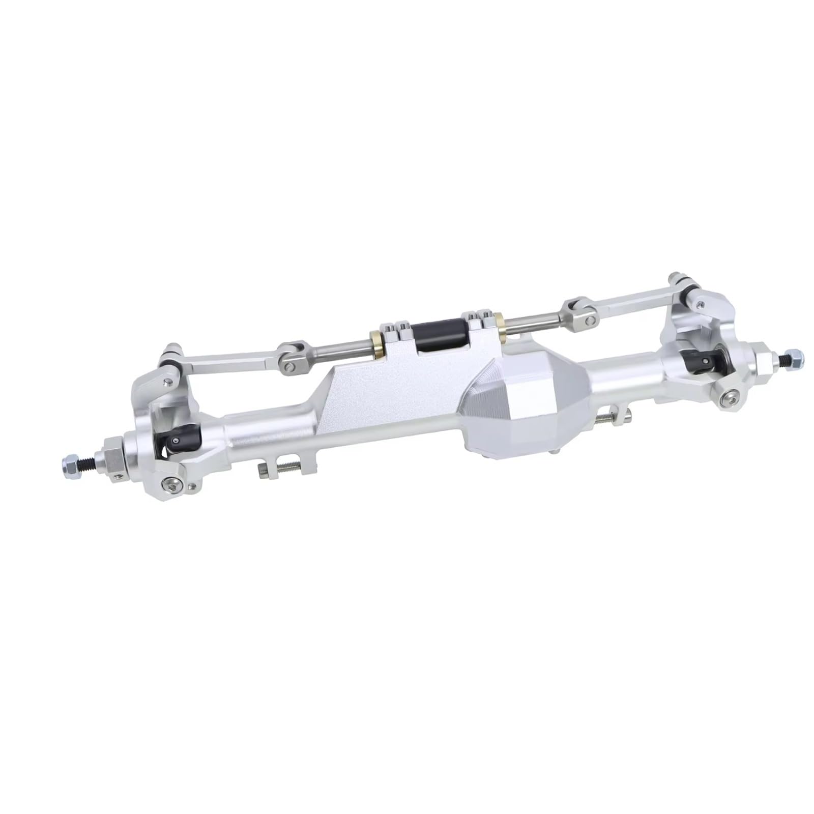 ASSE del Portale RC per Vanquish H10 1/10 RC Crawler Car Parti di Aggiornamento Accessori Ricambio Assale Anteriore Posteriore Dritto Alluminio(Silver,1 Set)