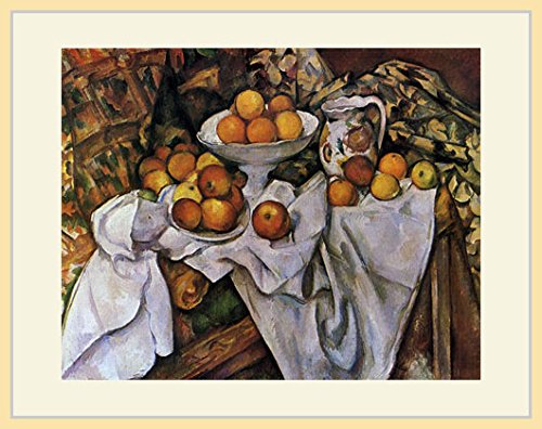 Amazon.co.jp: セザンヌ・「りんごとオレンジ」 プリキャンバス複製画