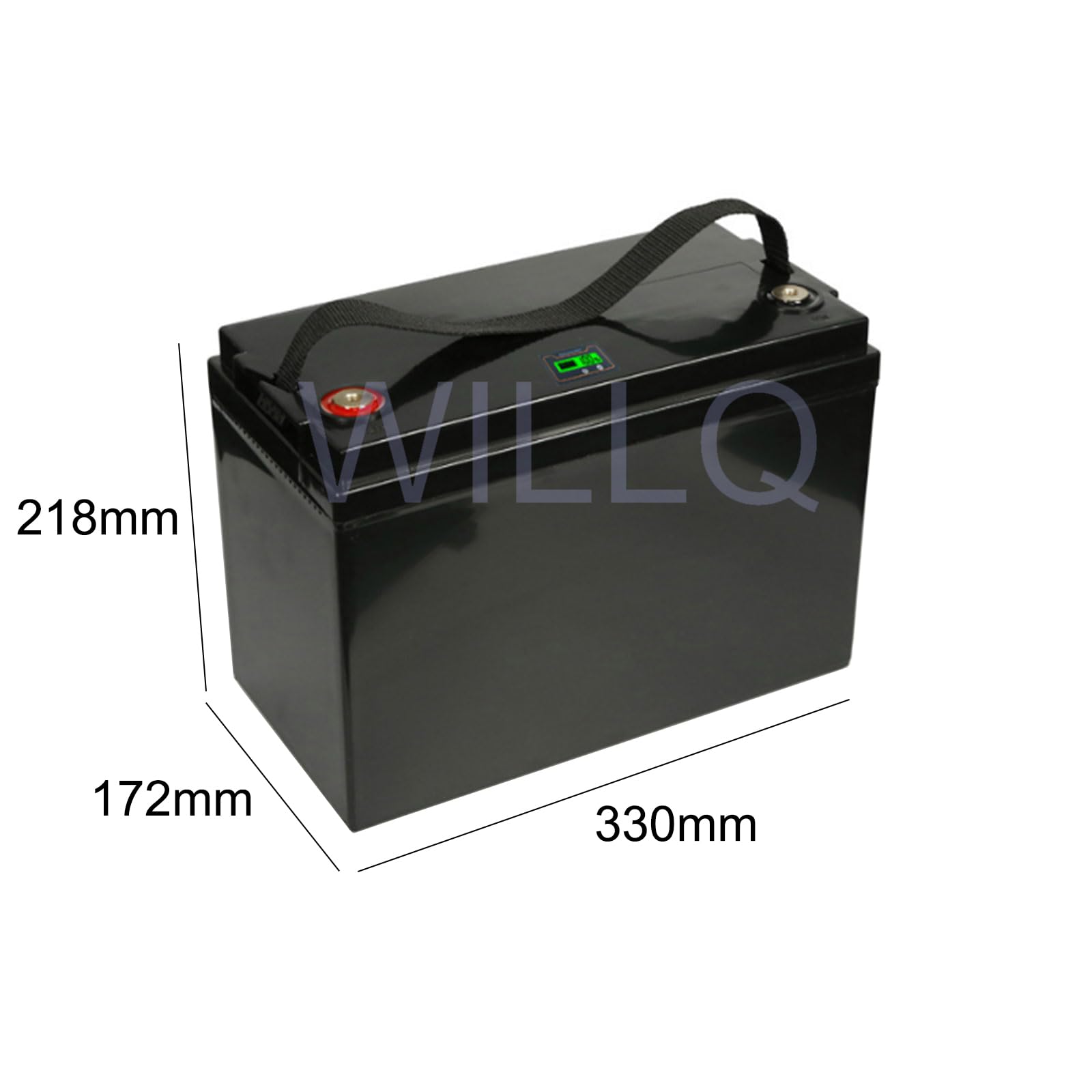 Bateria litowa 12V 100Ah LiFePO4 50A BMS 2000+ Bateria litowo-żelazowo-fosforanowa o głębokim cyklu z cyfrowym wyświetlaczem do akumulatora zapasowego do pojazdu kempingowego