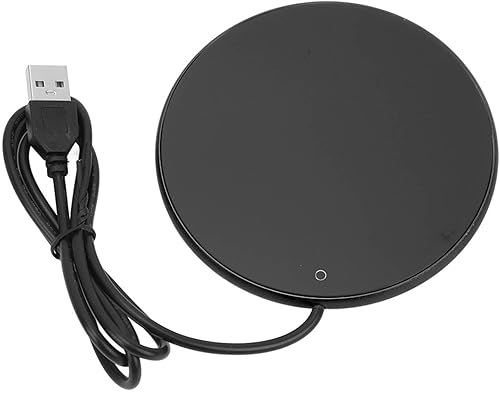 Miniatura 9 de Calentadores de café inteligentes, temperatura constante, 3 niveles para escritorio, oficina, cera para velas (Negro)