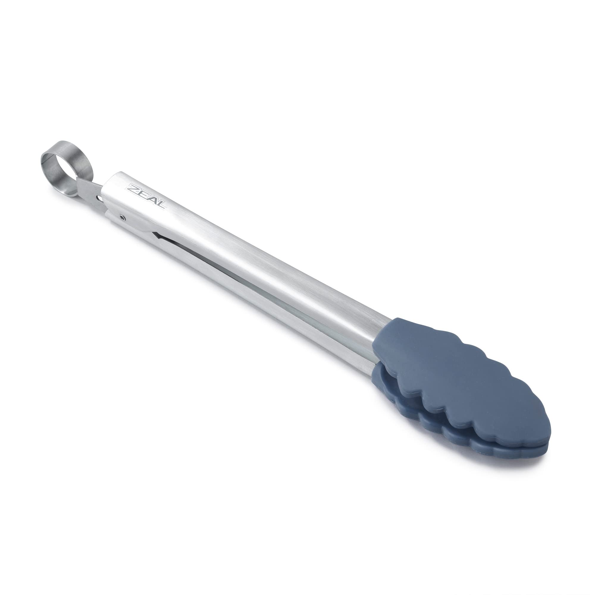 Zeal Pinzas de cocina antiadherentes de silicona con asas de acero inoxidable (26 cm)