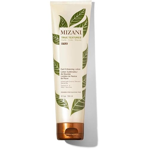 MIZANI True Textures Curl Enhancing Lotion, Leave-In Treatment with Coconut Oil, Paraben-Free for Curly Hair, 5 Fl Oz