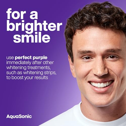 Image of AquaSonic Perfect Purple | Teeth Whitening, Color-Correcting Serum | Neutralize Yellow Stains | Mint Flavor