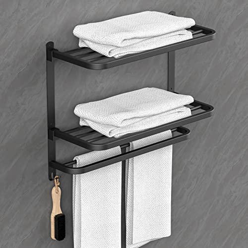 Porte-serviettes en acier inoxydable 304 support mural robuste - 5