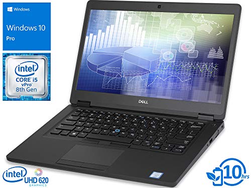Dell Latitude 5490 Laptop, 14" HD Display, Intel Core i5-8350U Upto 3.6GHz, 16GB