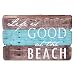 NIKKY HOME Life is Good at The Beach Wooden Wall Decorative Sign 7.87 x 0.63 x 11.87 inches