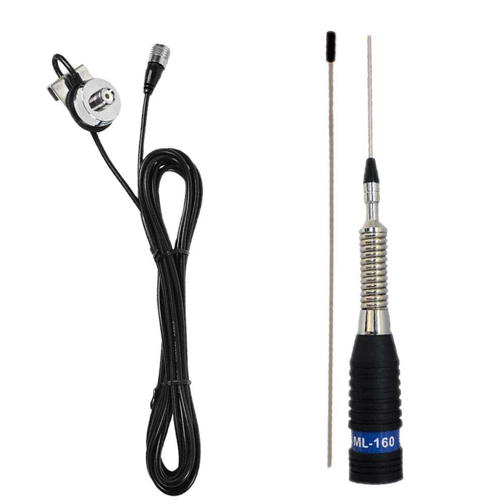 Antena CB PNI ML160 Longitud 145 cm + Soporte T941 con Cable