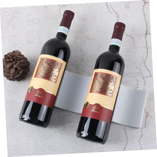 Soporte apilable de plástico para botellas de vino azul miniatura 6