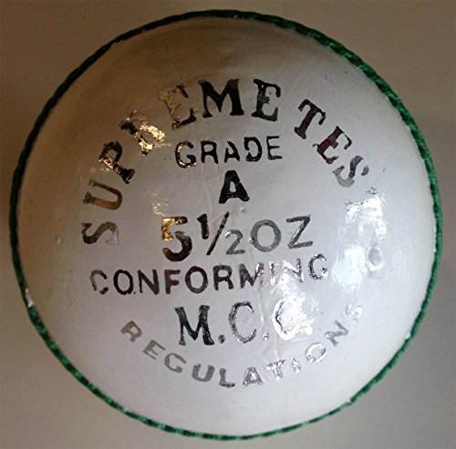 CD White Cricket Leather Match Ball