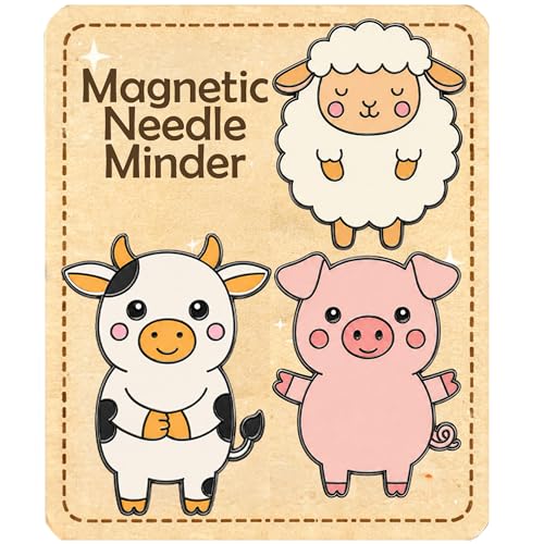 Image of Kraftex Magnetic Needle Minder. Needleminder for Embroidery & Sewing. Cute Needlepoint Accessories. Magnetic Needle Holder for Cross Stitch. Cute Magnet Pin Gift