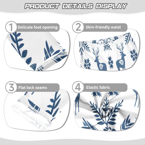 Bolaz Toddler Girls Leggings Printed Yoga Pants Leggings Deer Seamless for Kids3